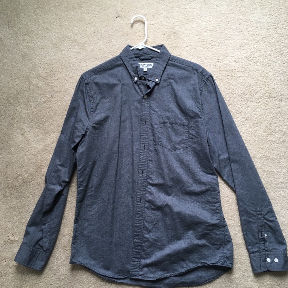 Soft Wash Grey Button Down
